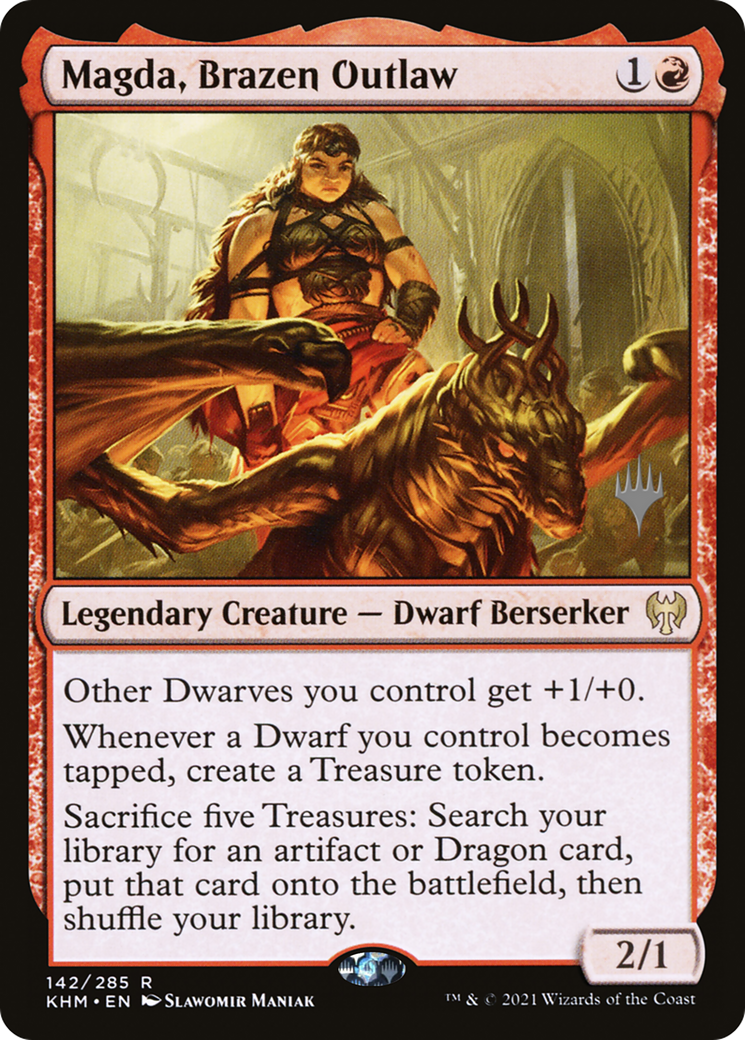 Magda, Brazen Outlaw (PKHM-142P) - Kaldheim Promos - Premium MTG Single from Wizards of the Coast - Just $0.94! Shop now at Game Crave Tournament Store
