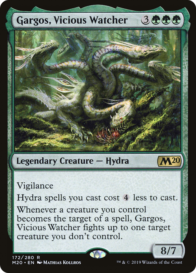 Gargos, Vicious Watcher (M20-172) - Core Set 2020 - Premium MTG Single from Wizards of the Coast - Just $0.24! Shop now at Game Crave Tournament Store