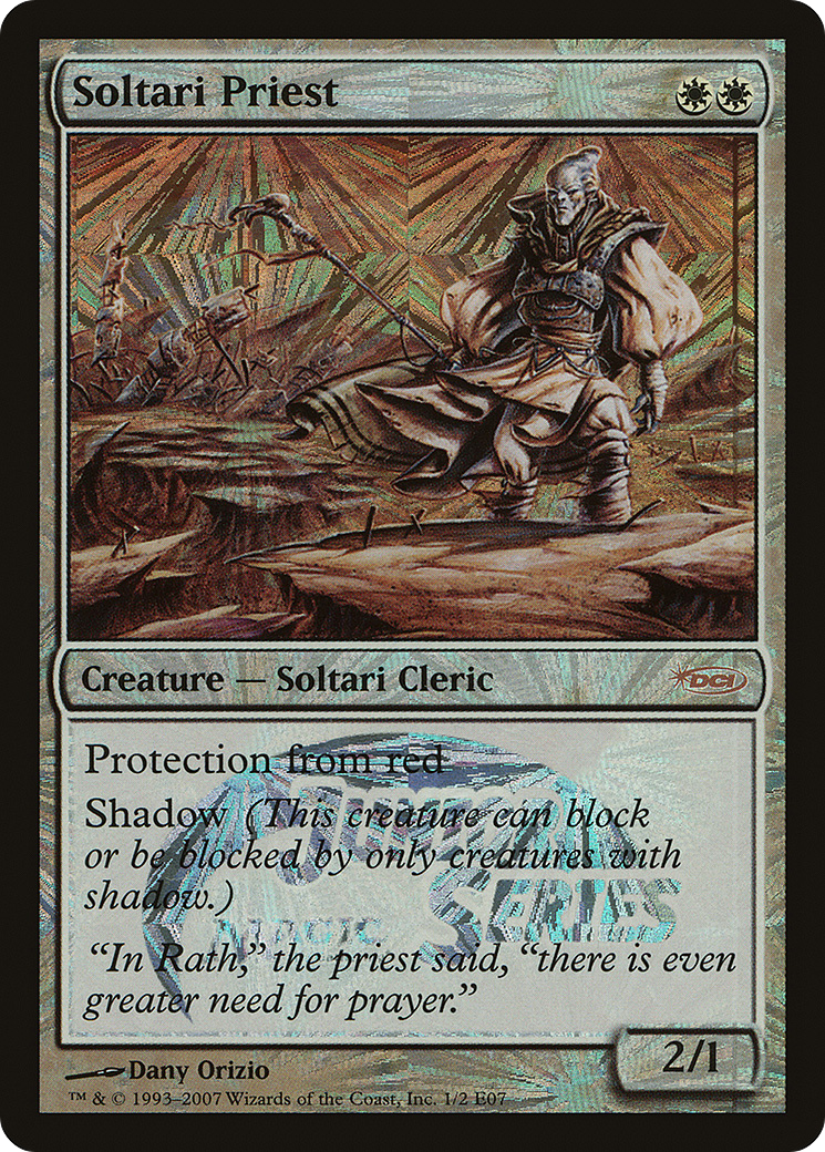 Soltari Priest (PJSE-1E07) - Junior Series Europe Foil - Premium MTG Single from Wizards of the Coast - Just $2.17! Shop now at Game Crave Tournament Store