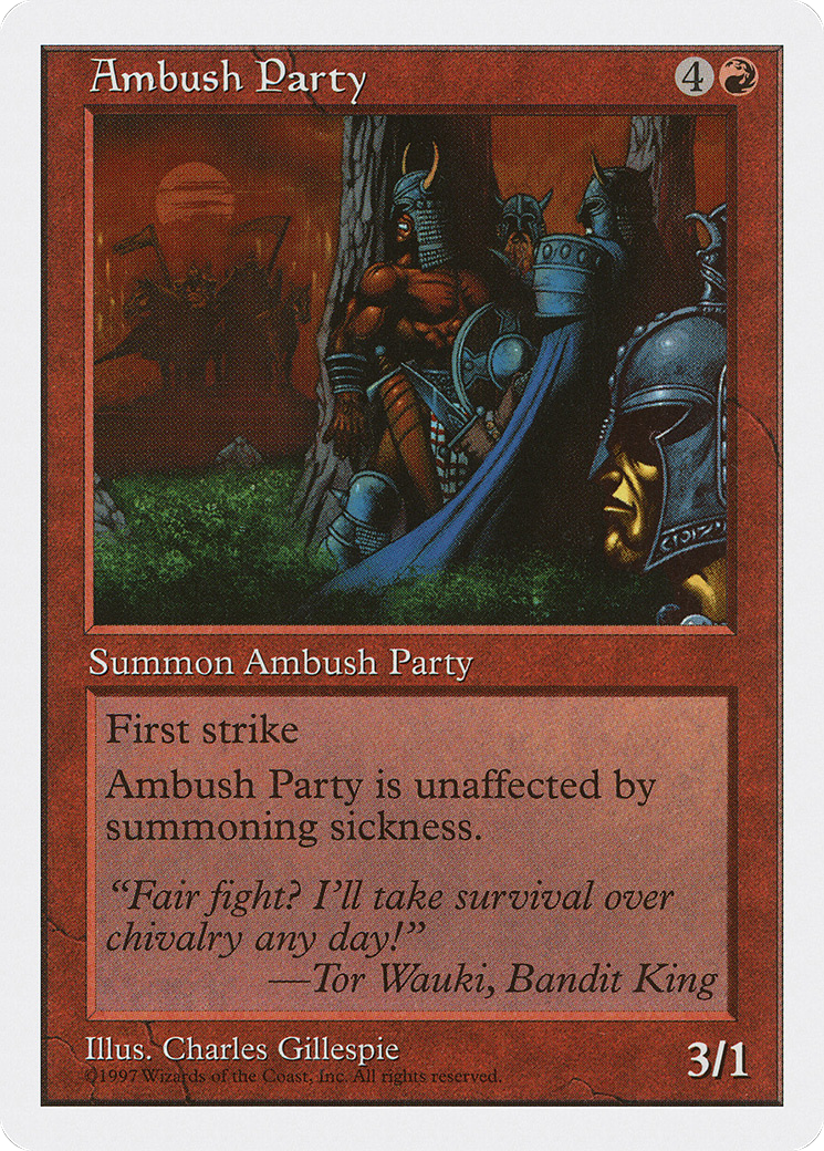 Ambush Party (5ED-208) - Fifth Edition - Premium MTG Single from Wizards of the Coast - Just $0.25! Shop now at Game Crave Tournament Store