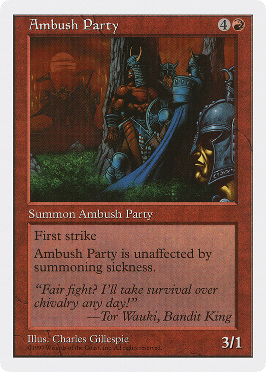 Ambush Party (5ED-208) - Fifth Edition - Premium MTG Single from Wizards of the Coast - Just $0.25! Shop now at Game Crave Tournament Store
