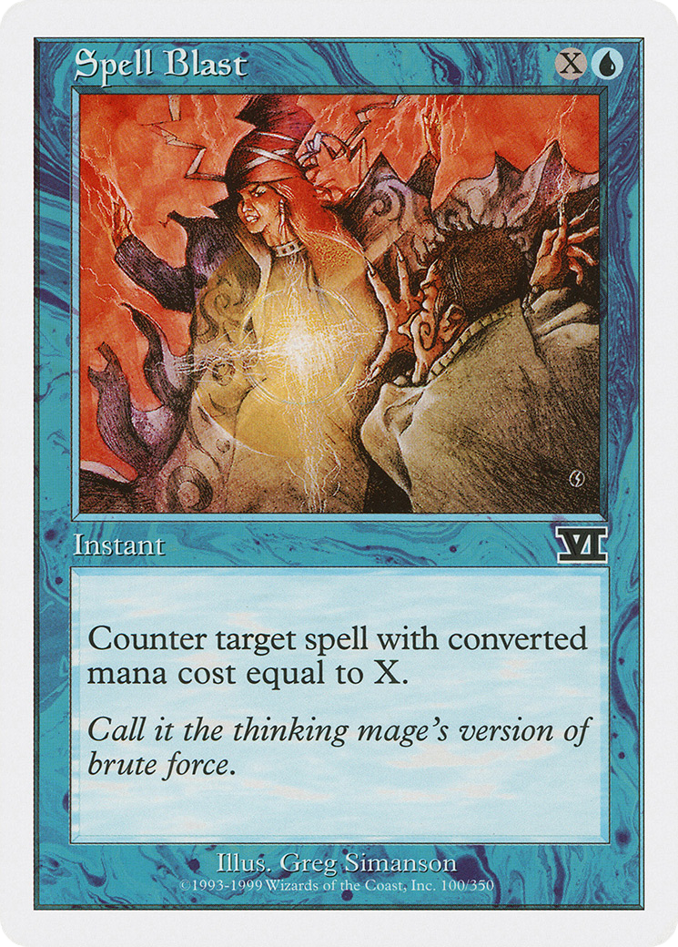 Spell Blast (6ED-100) - Classic Sixth Edition - Premium MTG Single from Wizards of the Coast - Just $0.25! Shop now at Game Crave Tournament Store