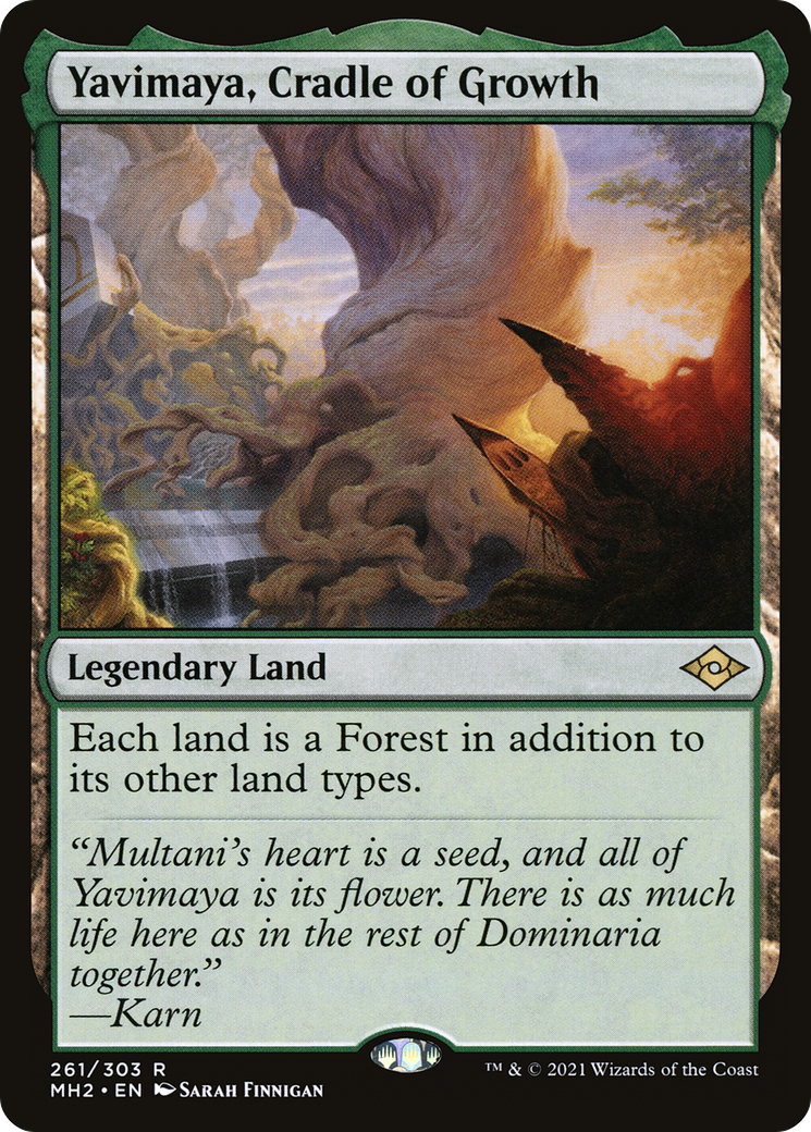Yavimaya, Cradle of Growth (MH2-261) - Modern Horizons 2 Foil - Premium MTG Single from Wizards of the Coast - Just $11.66! Shop now at Game Crave Tournament Store