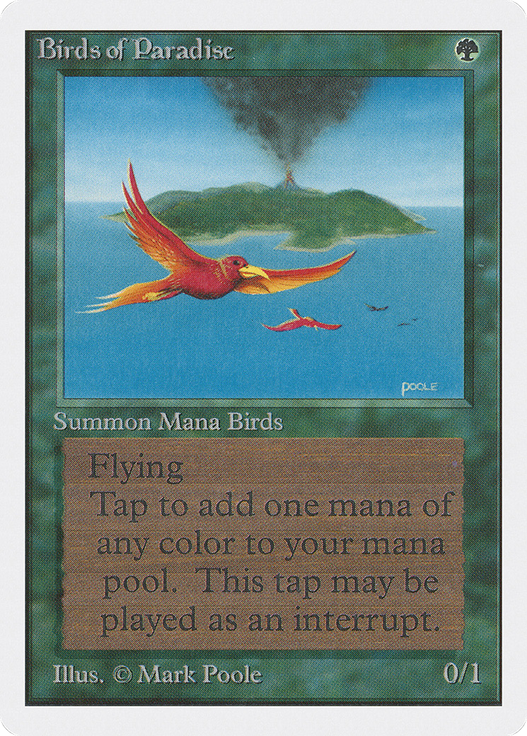 Birds of Paradise (2ED-187) - Unlimited Edition - Premium MTG Single from Wizards of the Coast - Just $232! Shop now at Game Crave Tournament Store