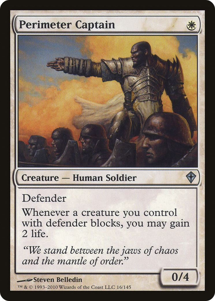 Perimeter Captain (WWK-016) - Worldwake Foil - Premium MTG Single from Wizards of the Coast - Just $4.21! Shop now at Game Crave Tournament Store