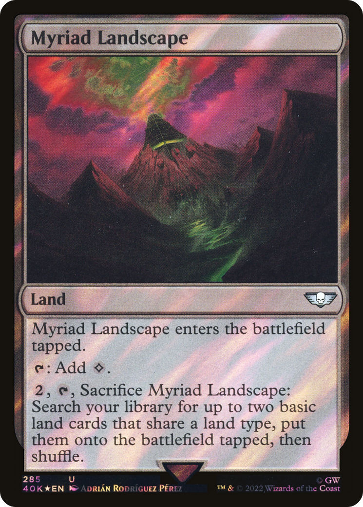 Myriad Landscape (40K-285★) - Warhammer 40,000 Commander Foil - Premium MTG Single from Wizards of the Coast - Just $0.57! Shop now at Game Crave Tournament Store