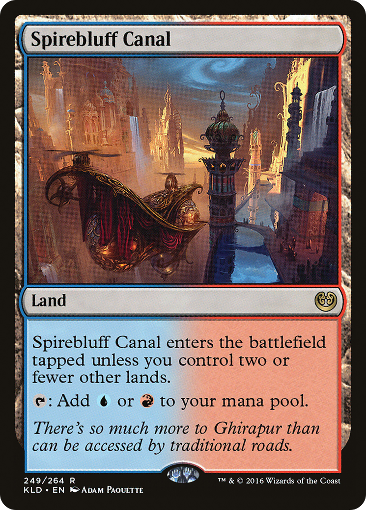 Spirebluff Canal (KLD-249) - Kaladesh Foil - Premium MTG Single from Wizards of the Coast - Just $4.18! Shop now at Game Crave Tournament Store