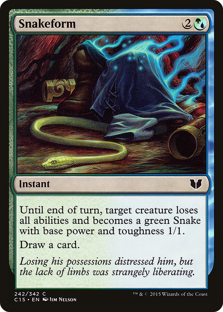 Snakeform (C15-242) - Commander 2015 - Premium MTG Single from Wizards of the Coast - Just $0.08! Shop now at Game Crave Tournament Store