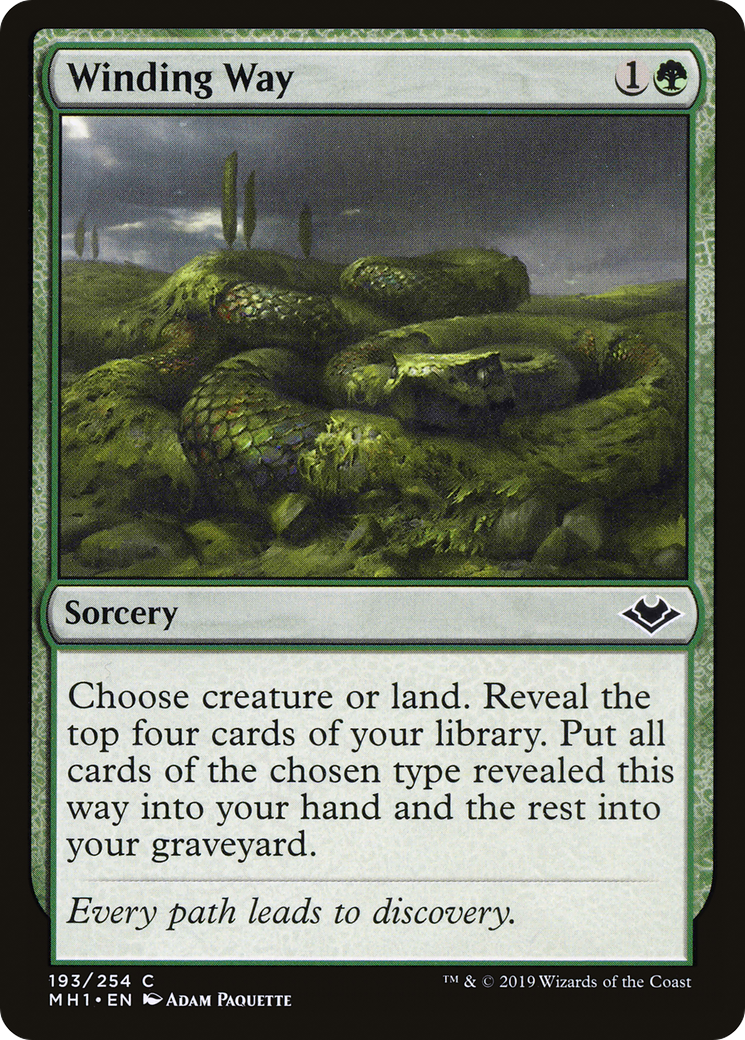 Winding Way (MH1-193) - Modern Horizons - Premium MTG Single from Wizards of the Coast - Just $0.08! Shop now at Game Crave Tournament Store