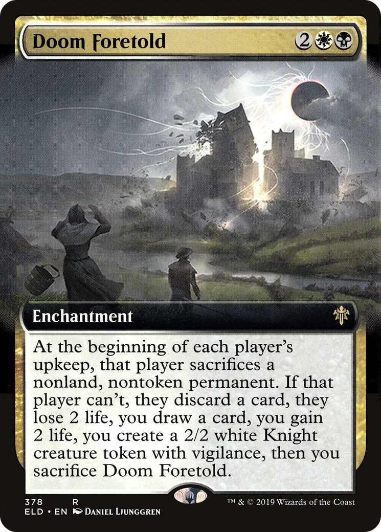 Doom Foretold (ELD-378) - Throne of Eldraine: (Extended Art) Foil - Premium MTG Single from Wizards of the Coast - Just $0.45! Shop now at Game Crave Tournament Store