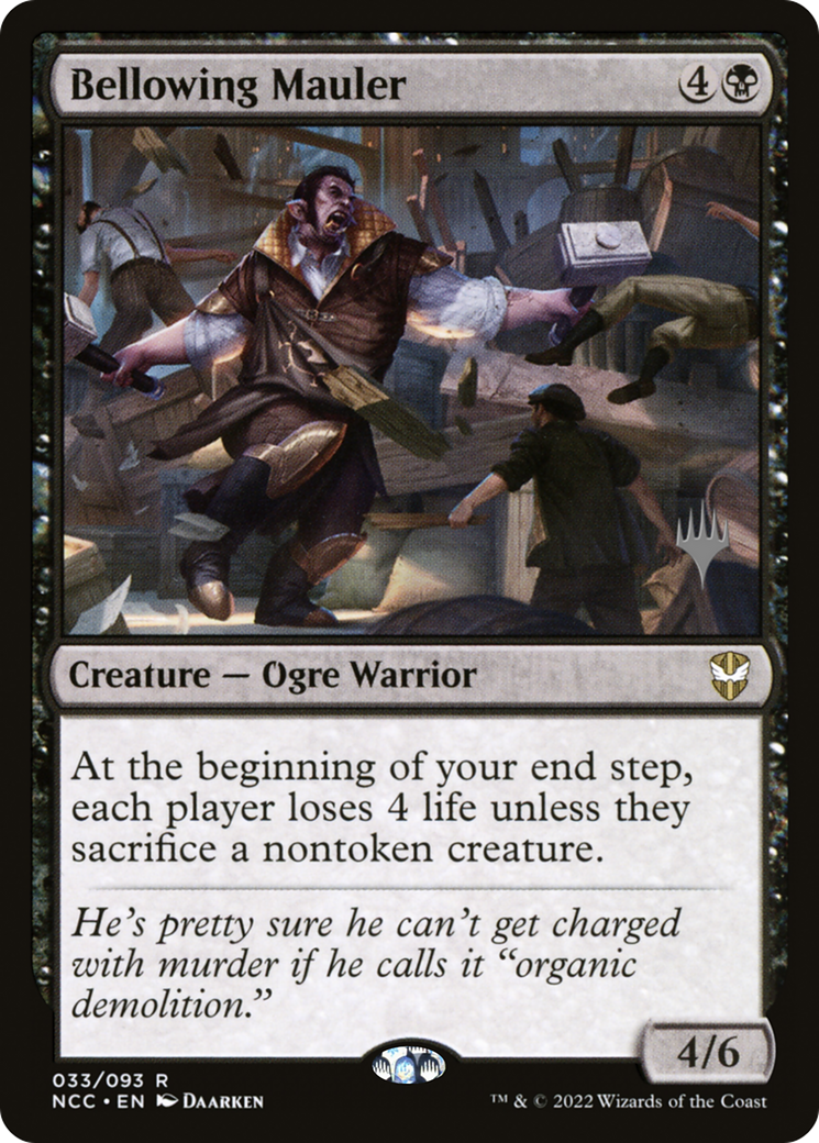 Bellowing Mauler (PNCC-33P) - New Capenna Commander Promos Foil - Premium MTG Single from Wizards of the Coast - Just $0.21! Shop now at Game Crave Tournament Store