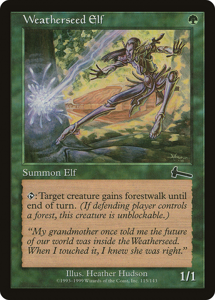 Weatherseed Elf (ULG-115) - Urza's Legacy - Premium MTG Single from Wizards of the Coast - Just $0.08! Shop now at Game Crave Tournament Store