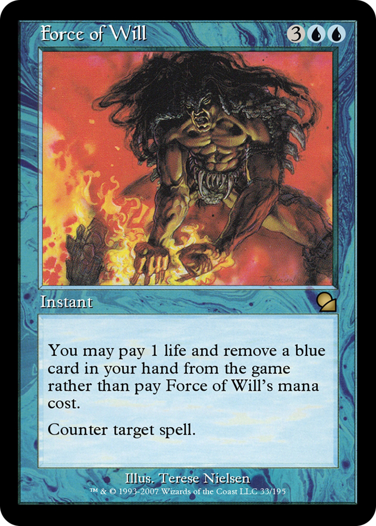 Force of Will (ME1-033) - Masters Edition Foil - Premium MTG Single from Wizards of the Coast - Just $0! Shop now at Game Crave Tournament Store