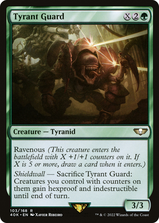 Tyrant Guard (40K-103) - Warhammer 40,000 Commander - Premium MTG Single from Wizards of the Coast - Just $1.25! Shop now at Game Crave Tournament Store