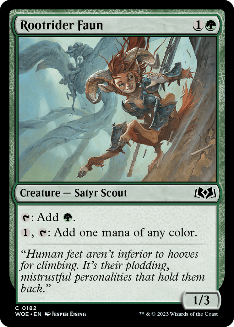 Rootrider Faun (WOE-182) - Wilds of Eldraine - Premium MTG Single from Wizards of the Coast - Just $0.08! Shop now at Game Crave Tournament Store