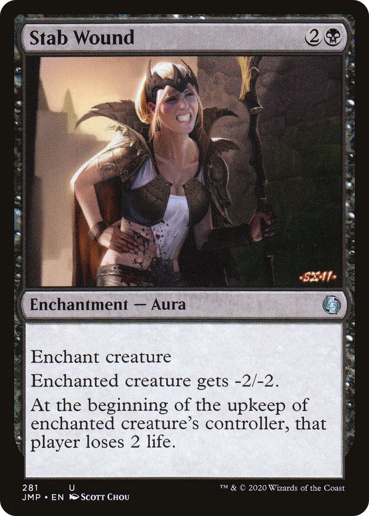 Stab Wound (JMP-281) - Jumpstart - Premium MTG Single from Wizards of the Coast - Just $0.25! Shop now at Game Crave Tournament Store
