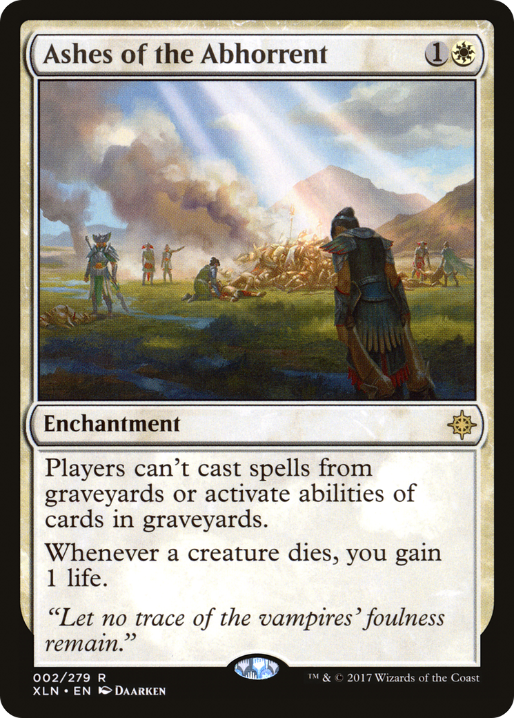 Ashes of the Abhorrent (XLN-002) - Ixalan - Premium MTG Single from Wizards of the Coast - Just $0.12! Shop now at Game Crave Tournament Store
