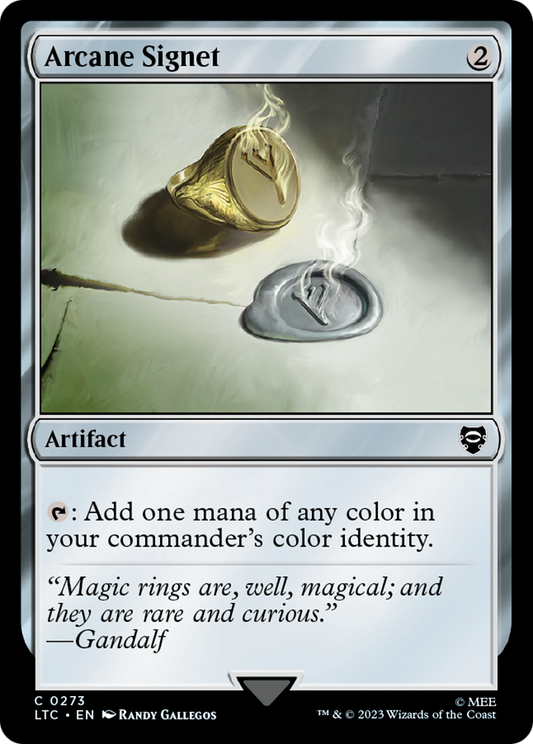 Arcane Signet (LTC-273) - Tales of Middle-earth Commander - Premium MTG Single from Wizards of the Coast - Just $0.10! Shop now at Game Crave Tournament Store