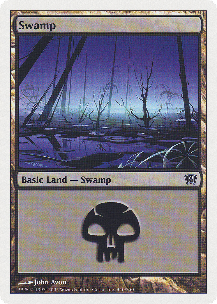 Swamp (9ED-340) - Ninth Edition - Premium MTG Single from Wizards of the Coast - Just $0.18! Shop now at Game Crave Tournament Store