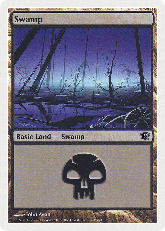 Swamp (9ED-340) - Ninth Edition - Premium MTG Single from Wizards of the Coast - Just $0.18! Shop now at Game Crave Tournament Store