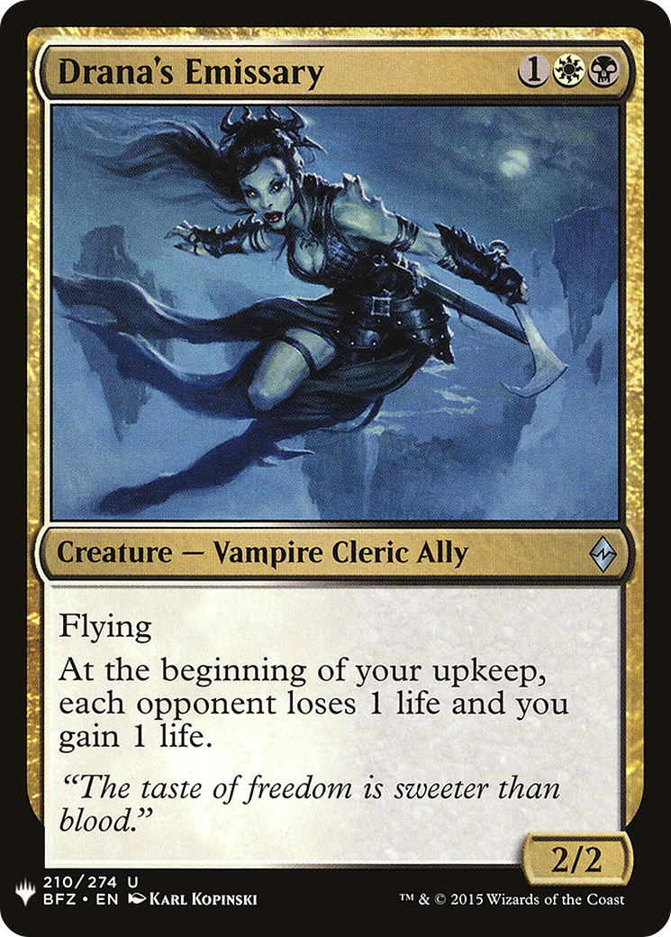 Drana's Emissary (MB1-1419) - Mystery Booster - Premium MTG Single from Wizards of the Coast - Just $0.10! Shop now at Game Crave Tournament Store