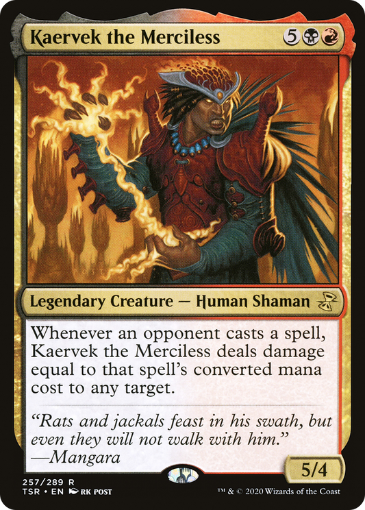 Kaervek the Merciless (TSR-257) - Time Spiral Remastered - Premium MTG Single from Wizards of the Coast - Just $0.08! Shop now at Game Crave Tournament Store