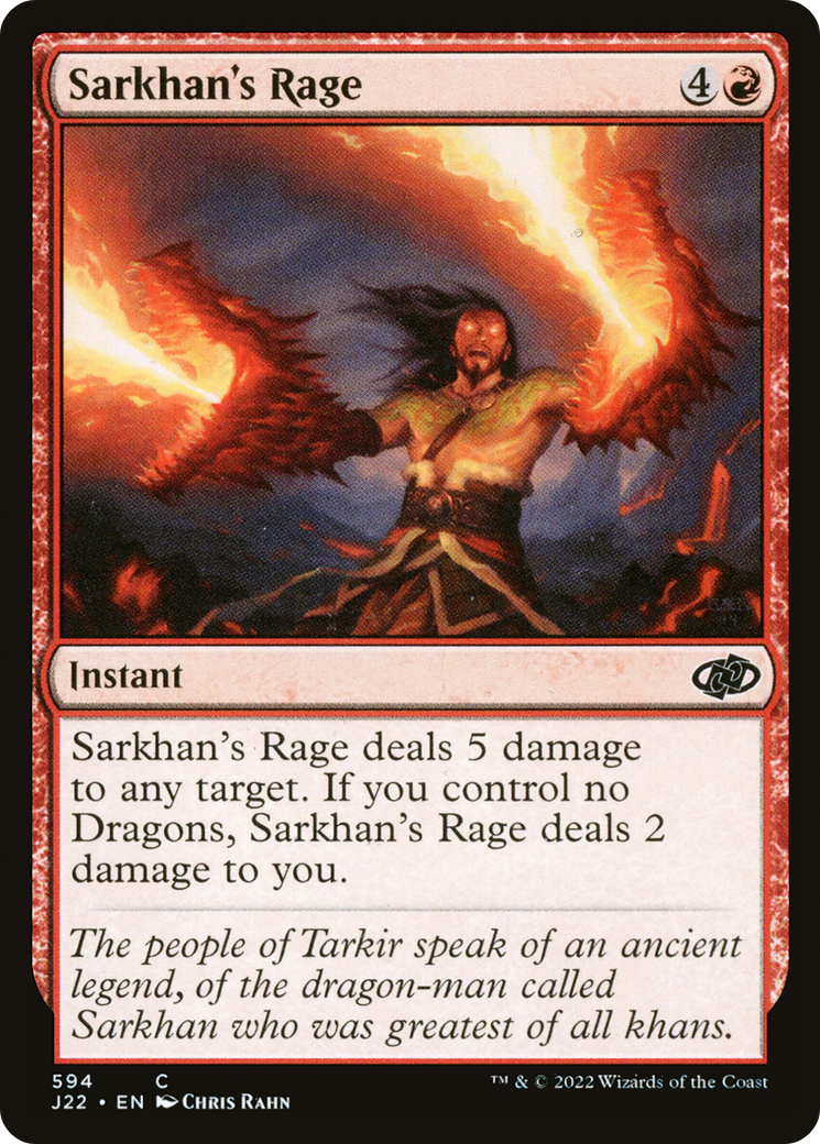 Sarkhan's Rage (J22-594) - Jumpstart 2022 - Premium MTG Single from Wizards of the Coast - Just $0.08! Shop now at Game Crave Tournament Store