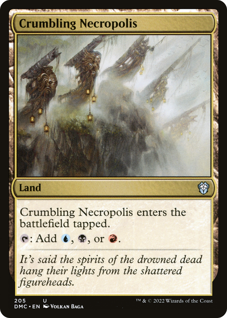 Crumbling Necropolis (DMC-205) - Dominaria United Commander - Premium MTG Single from Wizards of the Coast - Just $0.08! Shop now at Game Crave Tournament Store