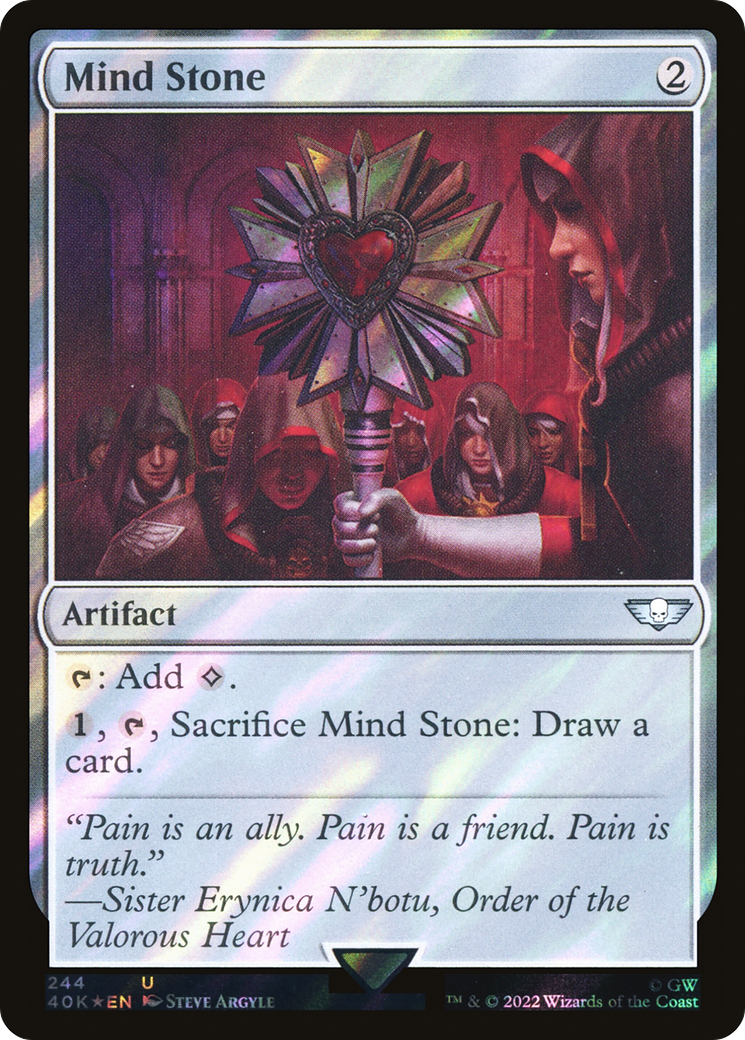 Mind Stone (40K-244★) - Warhammer 40,000 Commander Foil - Premium MTG Single from Wizards of the Coast - Just $2.82! Shop now at Game Crave Tournament Store