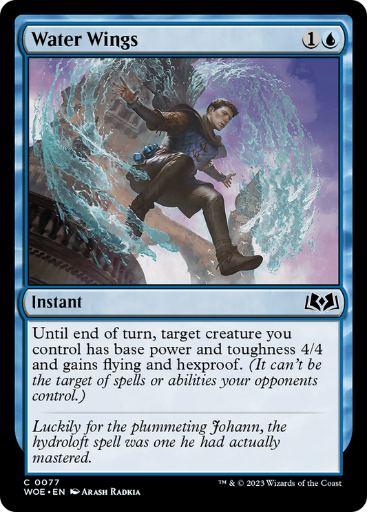 Water Wings (WOE-077) - Wilds of Eldraine Foil - Premium MTG Single from Wizards of the Coast - Just $0.08! Shop now at Game Crave Tournament Store