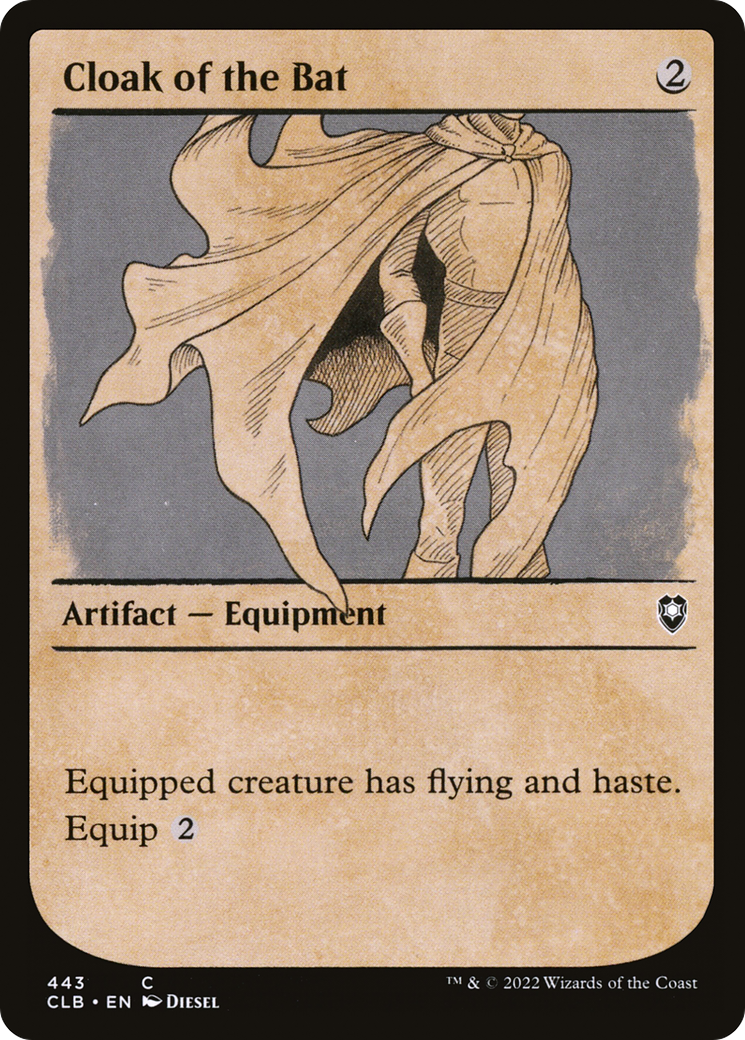 Cloak of the Bat (CLB-443) - Commander Legends: Battle for Baldur's Gate: (Showcase) - Premium MTG Single from Wizards of the Coast - Just $0.08! Shop now at Game Crave Tournament Store