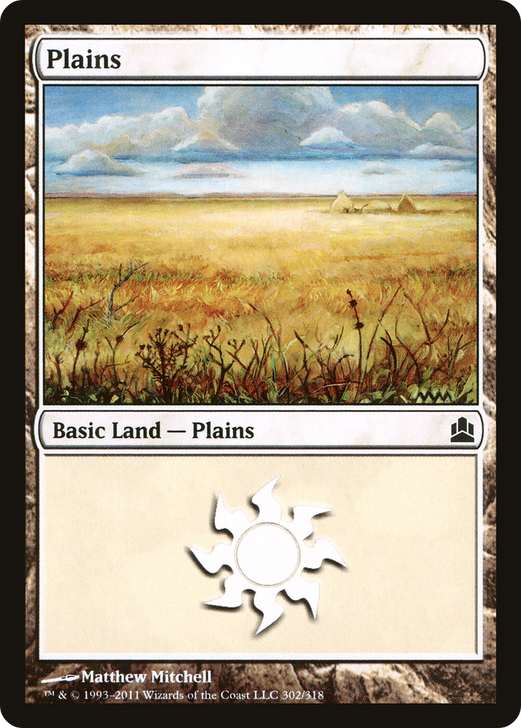 Plains (CMD-302) - Commander 2011 - Premium MTG Single from Wizards of the Coast - Just $0.25! Shop now at Game Crave Tournament Store