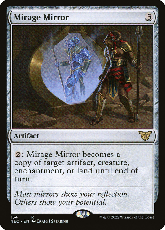 Mirage Mirror (NEC-154) - Neon Dynasty Commander - Premium MTG Single from Wizards of the Coast - Just $0.15! Shop now at Game Crave Tournament Store