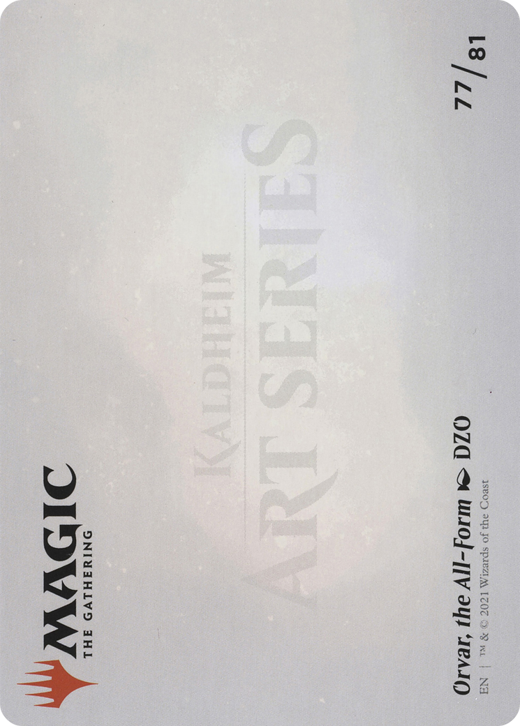 Orvar, the All-Form // Orvar, the All-Form (AKHM-077) - Kaldheim Art Series (Borderless) - Premium MTG Single from Wizards of the Coast - Just $0! Shop now at Game Crave Tournament Store