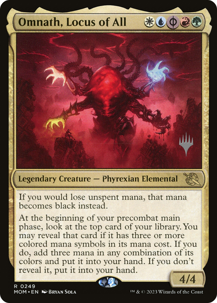 Omnath, Locus of All (PMOM-249P) - March of the Machine Promos Foil - Premium MTG Single from Wizards of the Coast - Just $0.10! Shop now at Game Crave Tournament Store