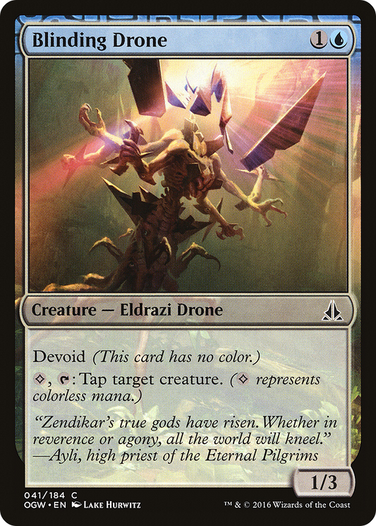 Blinding Drone (OGW-041) - Oath of the Gatewatch: (devoid) Foil - Premium MTG Single from Wizards of the Coast - Just $0.12! Shop now at Game Crave Tournament Store