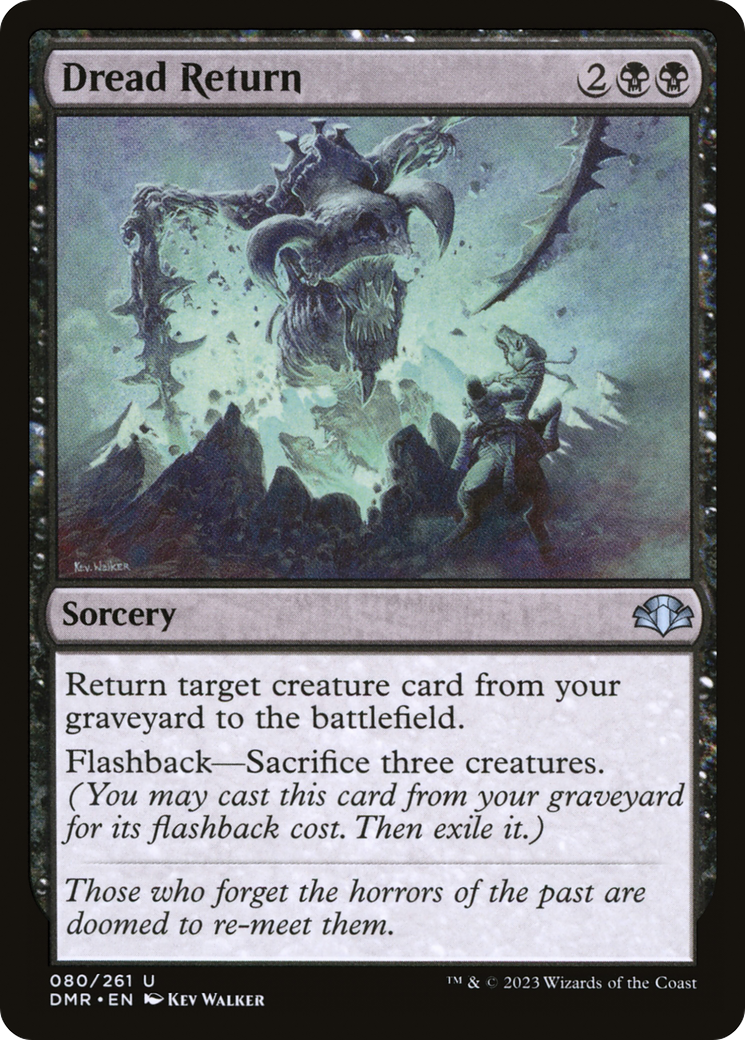 Dread Return (DMR-080) - Dominaria Remastered - Premium MTG Single from Wizards of the Coast - Just $0.08! Shop now at Game Crave Tournament Store