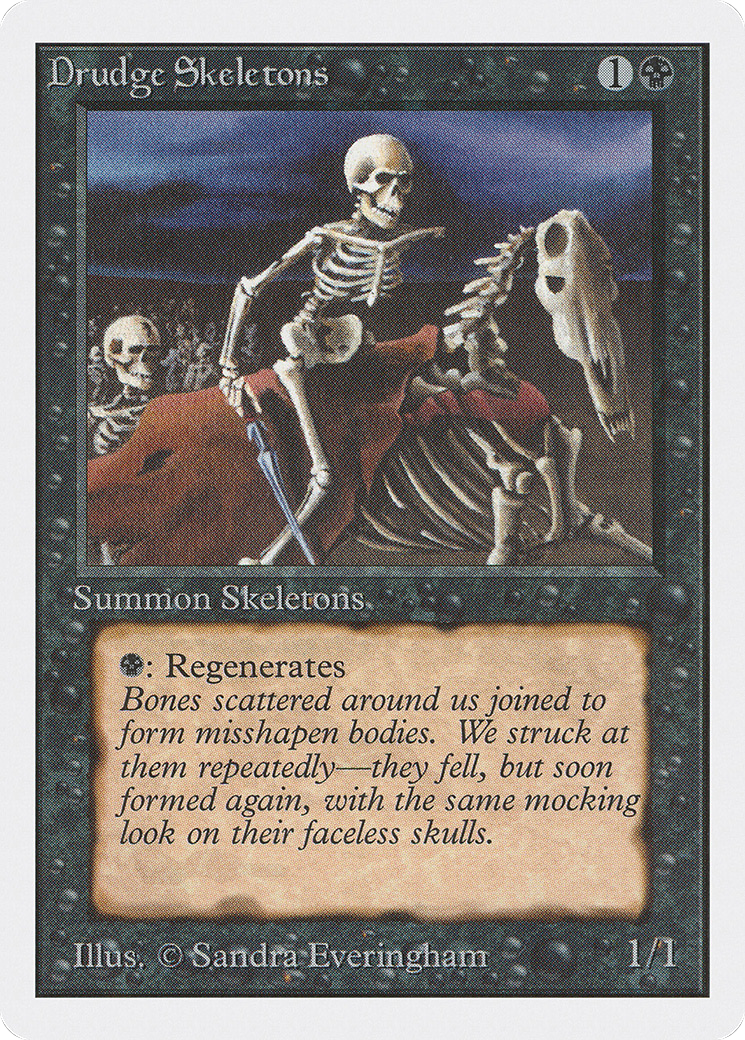 Drudge Skeletons (2ED-107) - Unlimited Edition - Premium MTG Single from Wizards of the Coast - Just $0.23! Shop now at Game Crave Tournament Store