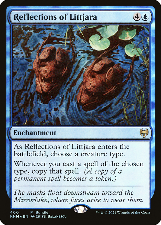 Reflections of Littjara (KHM-400) - Kaldheim Foil - Premium MTG Single from Wizards of the Coast - Just $0.40! Shop now at Game Crave Tournament Store