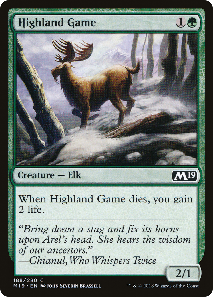Highland Game (M19-188) - Core Set 2019 - Premium MTG Single from Wizards of the Coast - Just $0.08! Shop now at Game Crave Tournament Store