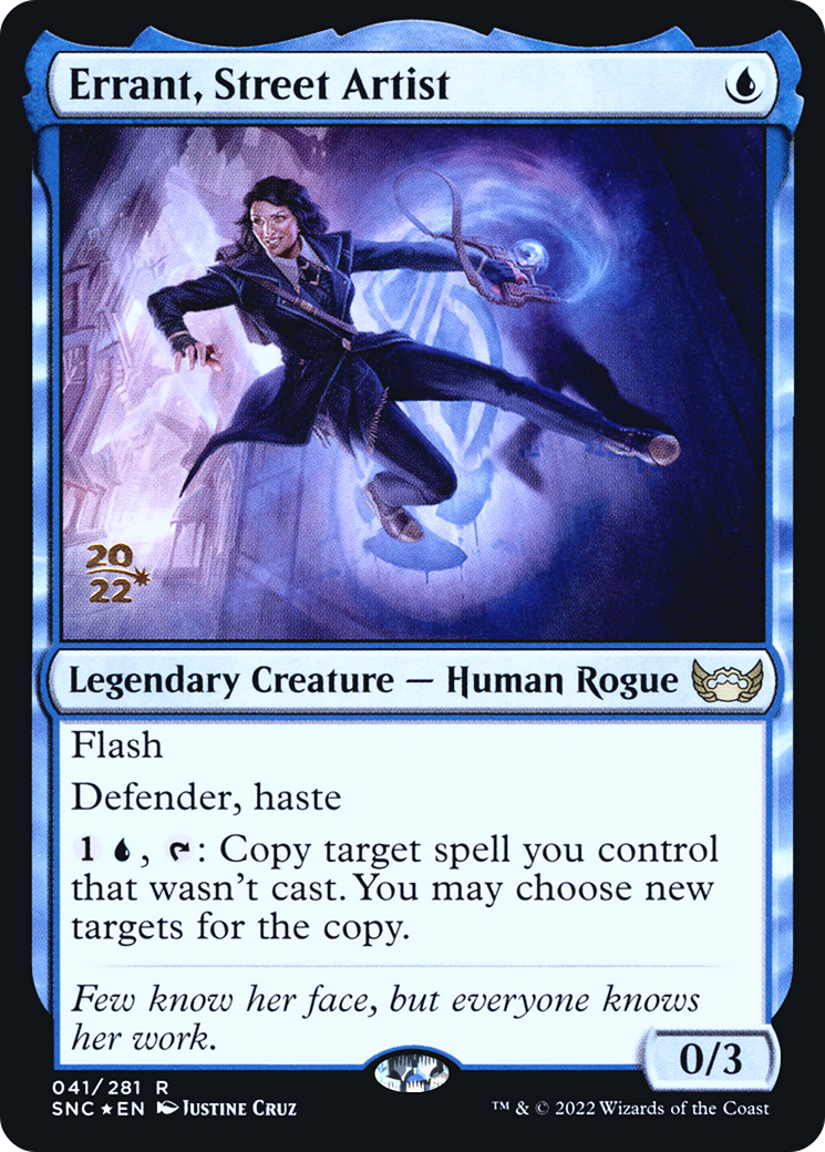 Errant, Street Artist (PSNC-41S) - Streets of New Capenna Promos Foil - Premium MTG Single from Wizards of the Coast - Just $0.39! Shop now at Game Crave Tournament Store