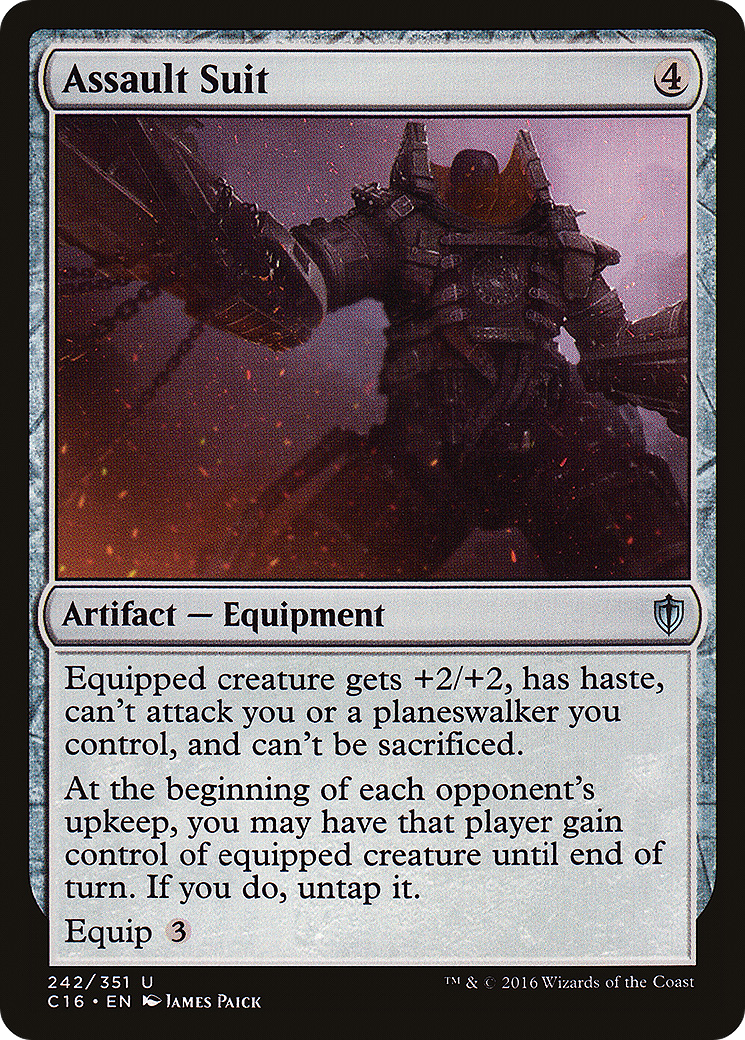 Assault Suit (C16-242) - Commander 2016 - Premium MTG Single from Wizards of the Coast - Just $0.08! Shop now at Game Crave Tournament Store