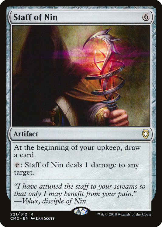 Staff of Nin (CM2-221) - Commander Anthology Volume II - Premium MTG Single from Wizards of the Coast - Just $0.34! Shop now at Game Crave Tournament Store