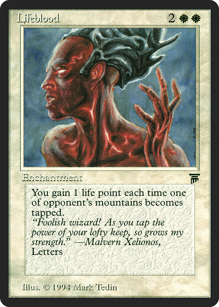 Lifeblood (LEG-027) - Legends - Premium MTG Single from Wizards of the Coast - Just $5.18! Shop now at Game Crave Tournament Store