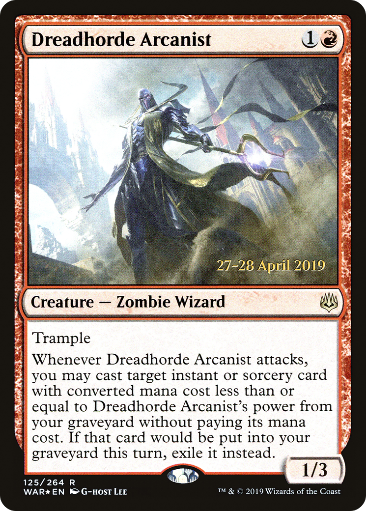 Dreadhorde Arcanist (PWAR-125S) - War of the Spark Promos Foil - Premium MTG Single from Wizards of the Coast - Just $0.64! Shop now at Game Crave Tournament Store