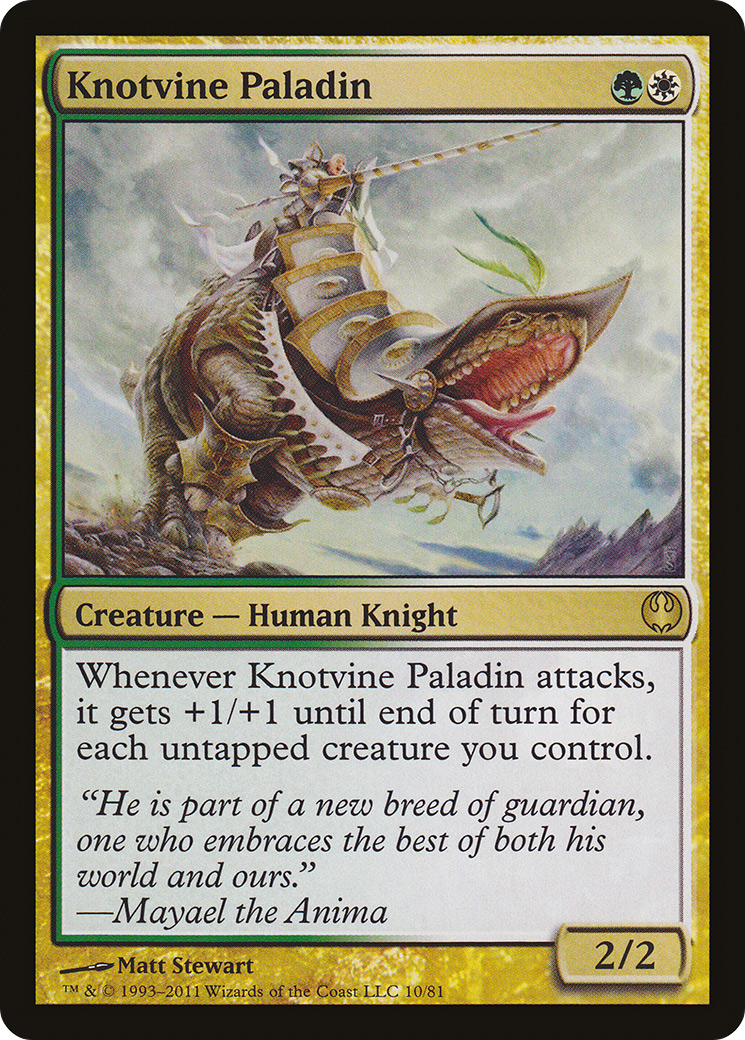 Knotvine Paladin (DDG-010) - Duel Decks: Knights vs. Dragons - Premium MTG Single from Wizards of the Coast - Just $0.08! Shop now at Game Crave Tournament Store