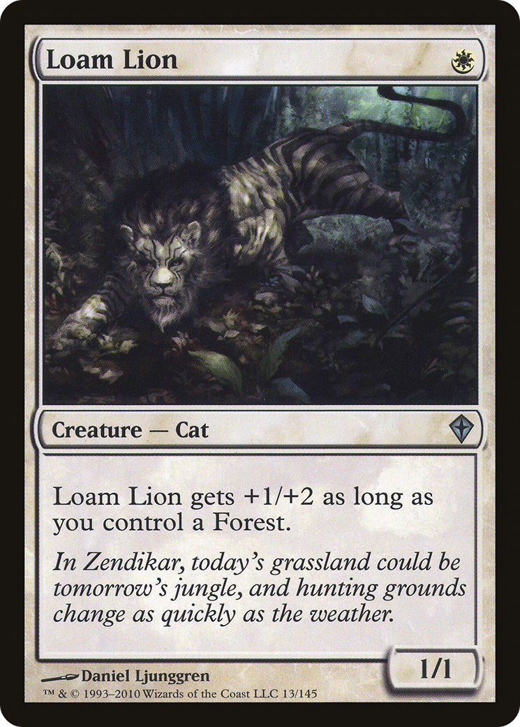 Loam Lion (WWK-013) - Worldwake - Premium MTG Single from Wizards of the Coast - Just $0.28! Shop now at Game Crave Tournament Store