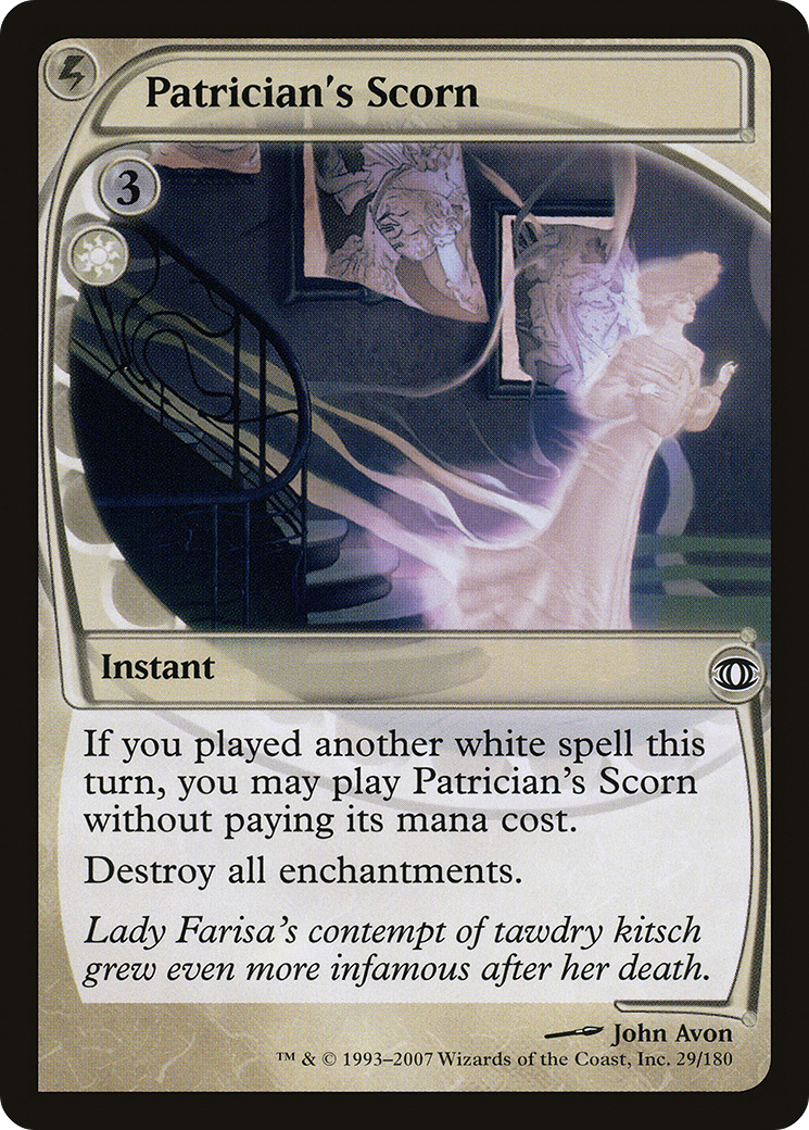 Patrician's Scorn (FUT-029) - Future Sight Foil - Premium MTG Single from Wizards of the Coast - Just $6.20! Shop now at Game Crave Tournament Store