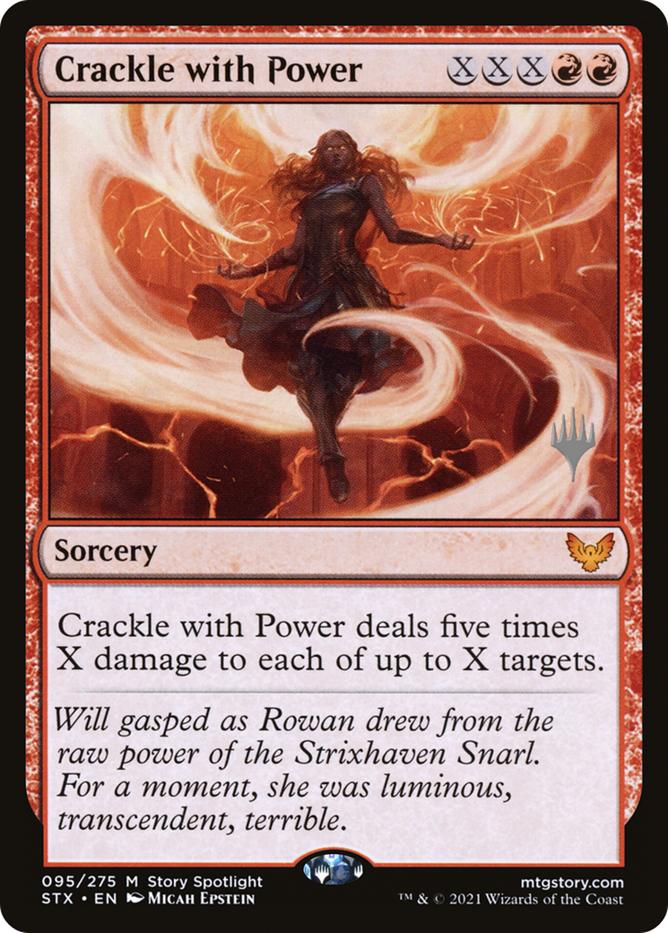 Crackle with Power (PSTX-95P) - Strixhaven: School of Mages Promos - Premium MTG Single from Wizards of the Coast - Just $3.15! Shop now at Game Crave Tournament Store