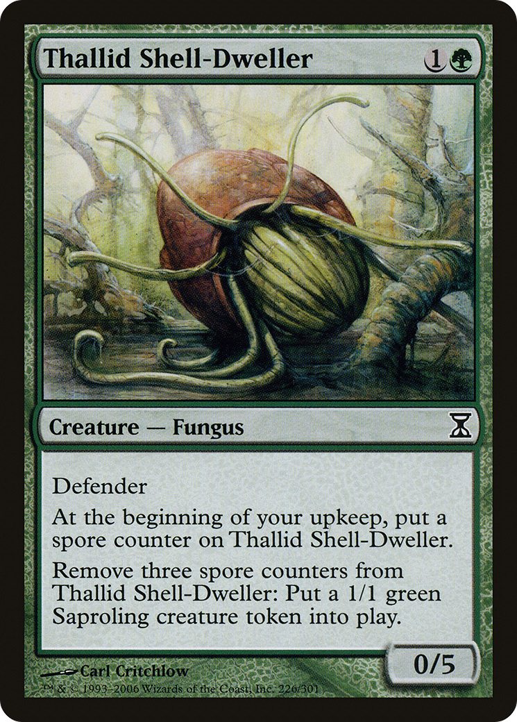 Thallid Shell-Dweller (TSP-226) - Time Spiral Foil - Premium MTG Single from Wizards of the Coast - Just $0.90! Shop now at Game Crave Tournament Store